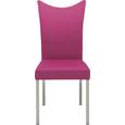 Stol Moon - roza, Moderno, kovina/leseni material (46/100/64cm) - Premium Living