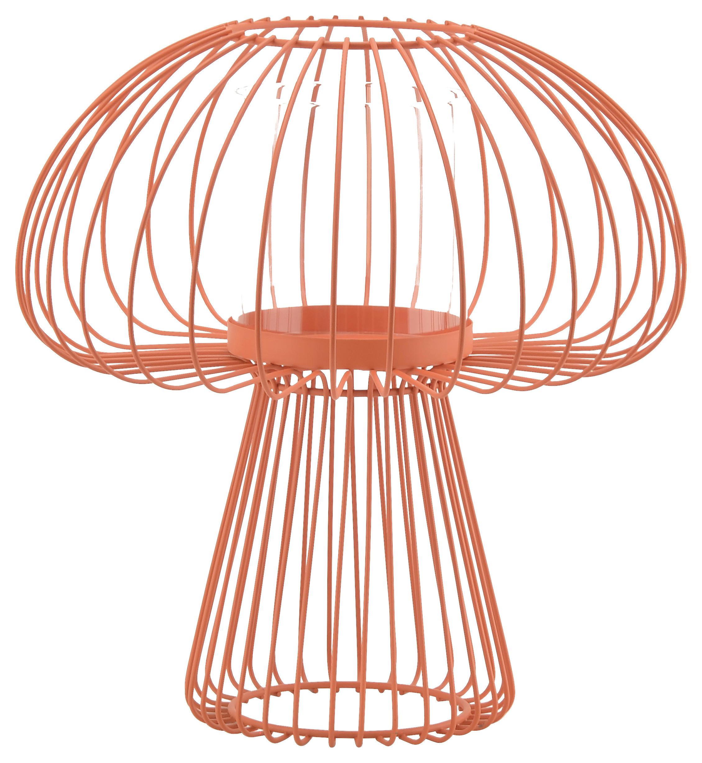 Suport pentru lumânări Mocchi - portocaliu, Modern, sticlă/metal (25,3/27,3cm) - Modern Living