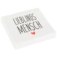 Cocktailserviette Linda in Weiss ca. 25x25cm - Weiss/Rot, Konventionell, Papier (25cm)