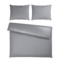 Posteljina 200x200cm 2x60x80cm Xenia Streif Xxl - srebrna, Moderno, tekstil (200/200cm) - Premium Living