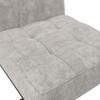 SCHOMMELSTOEL NOVA - Lichtgrijs/Zwart, Modern, Hout/Textiel (46/97/62cm) - Bessagi Home