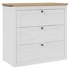 BYRÅ KORSIKA -EXKLUSIV- - svart/ekfärgad, Romantik / Lanthus, metall/trämaterial (89,9/85,1/42,9cm) - Mömax