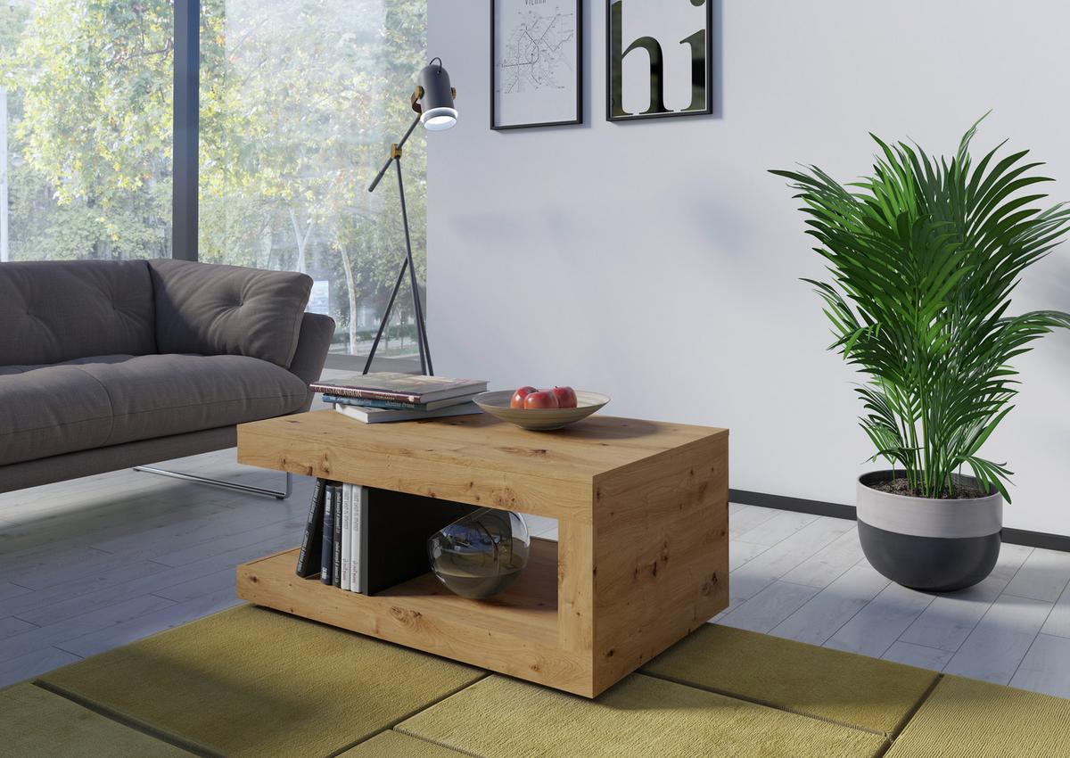 Stolić Luci - hrast Artisan, Trend, drvni materijal (104/45,1/64cm) - Modern Living