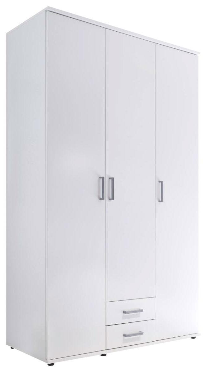 Ormar S Klasičnim Vratima Olli -Top- - bijela/boje aluminija, drvni materijal/plastika (120/195/55cm) - Based