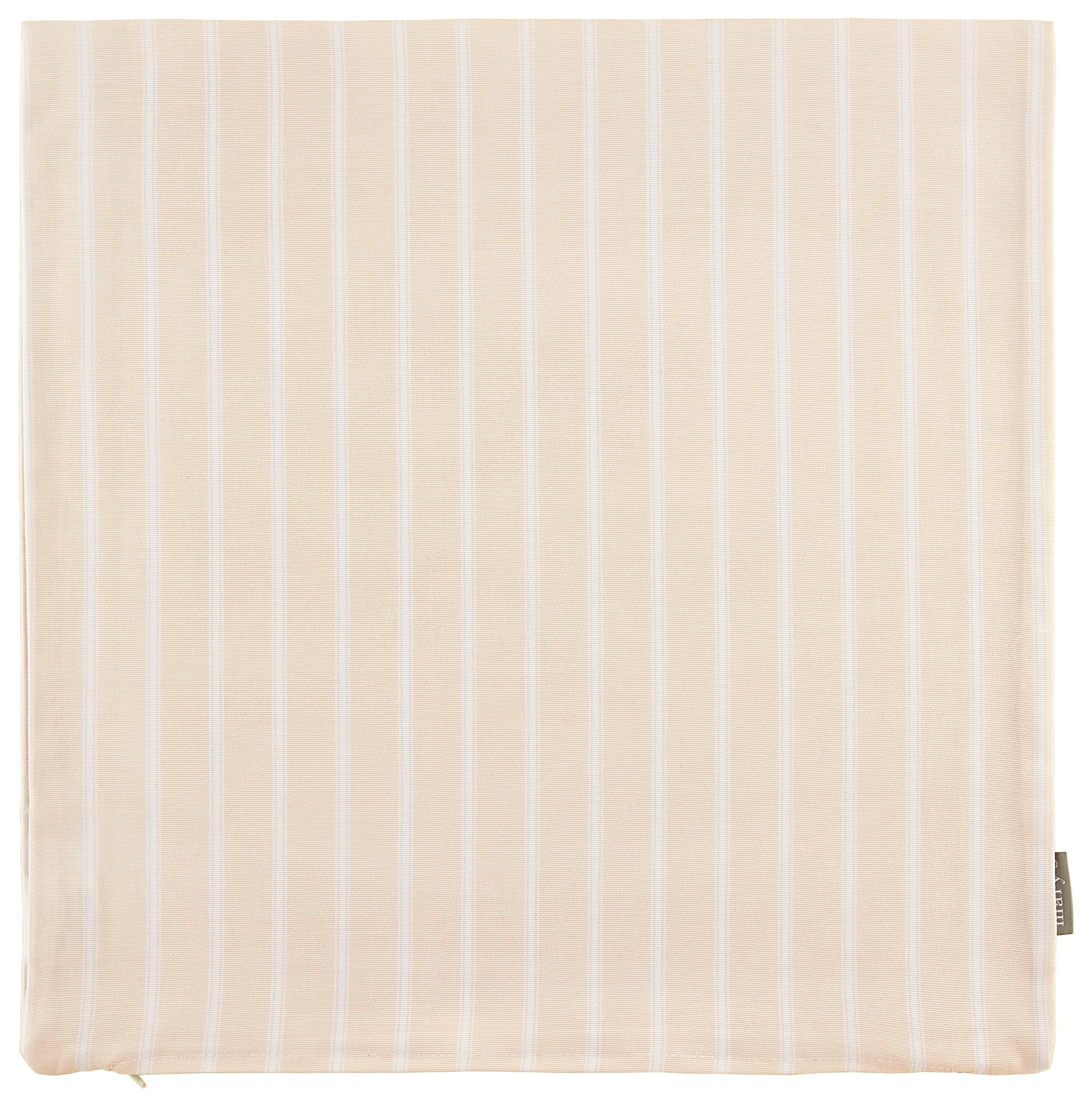 Kissenhülle Steffi ca. 40x40cm - Weiss/Rosa, Konventionell, Textil (40/40cm) - Mary's