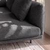 SOFFA CELINA - mörkgrå/svart, Modern, metall/trä (278/175cm) - Bessagi Home
