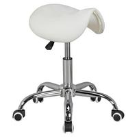 Bürohocker Curve ca. 60x48x60 cm Weiß - Alufarben/Weiß, MODERN, Textil (60/48/60cm) - MID.YOU