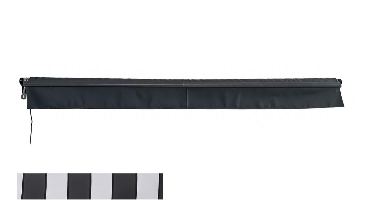 MARKISE ELEKTR. MARKISE 295X200 WEIß - Anthrazit/Hellgrau, MODERN, Kunststoff/Metall (200/20/295cm) - Gardenson