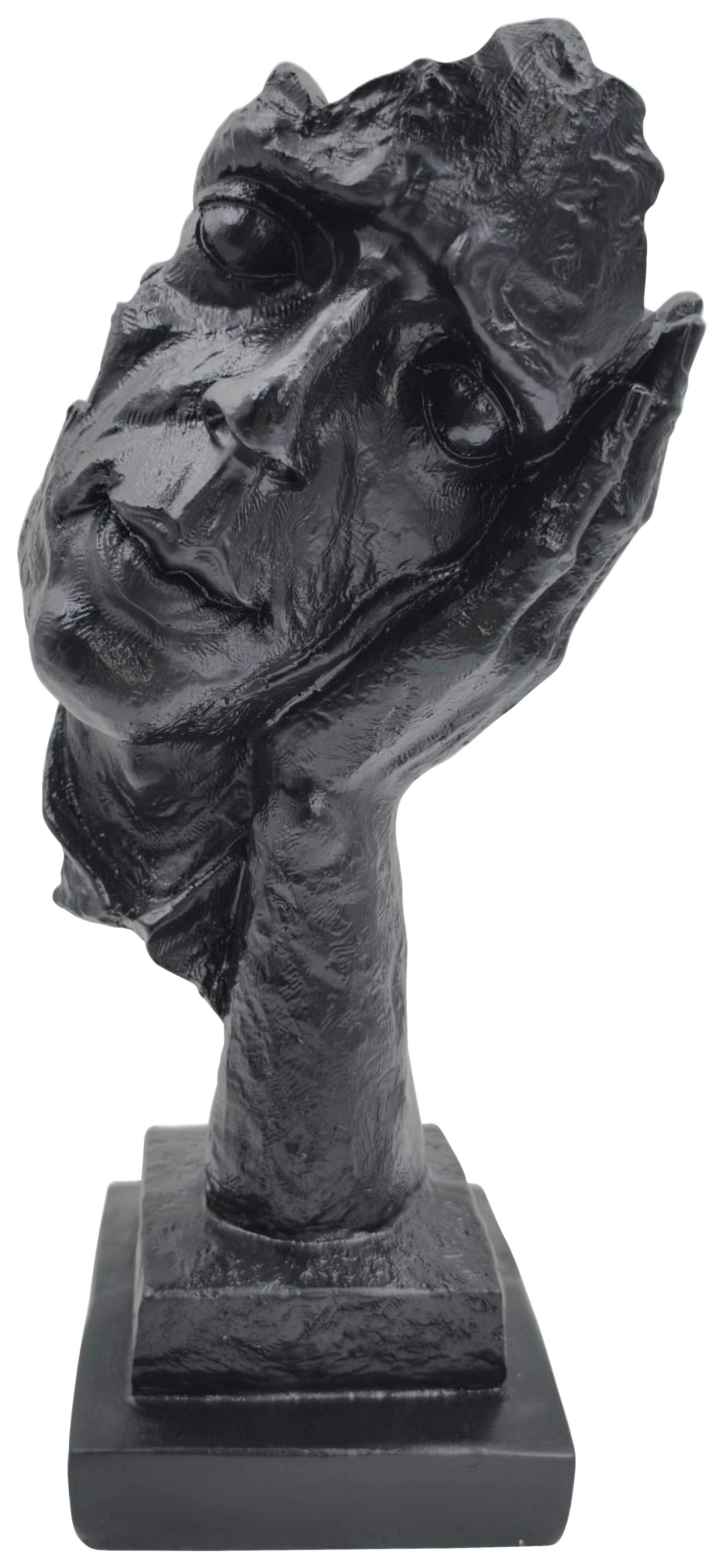 Objekt Dekorativni Aron - crna, Moderno, prirodni materijali (15,5/33/14,3cm) - Mömax