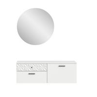 Predsoba Prisma, Bela, 2-Delna - Design, leseni material (110/192/34cm) - MID.YOU