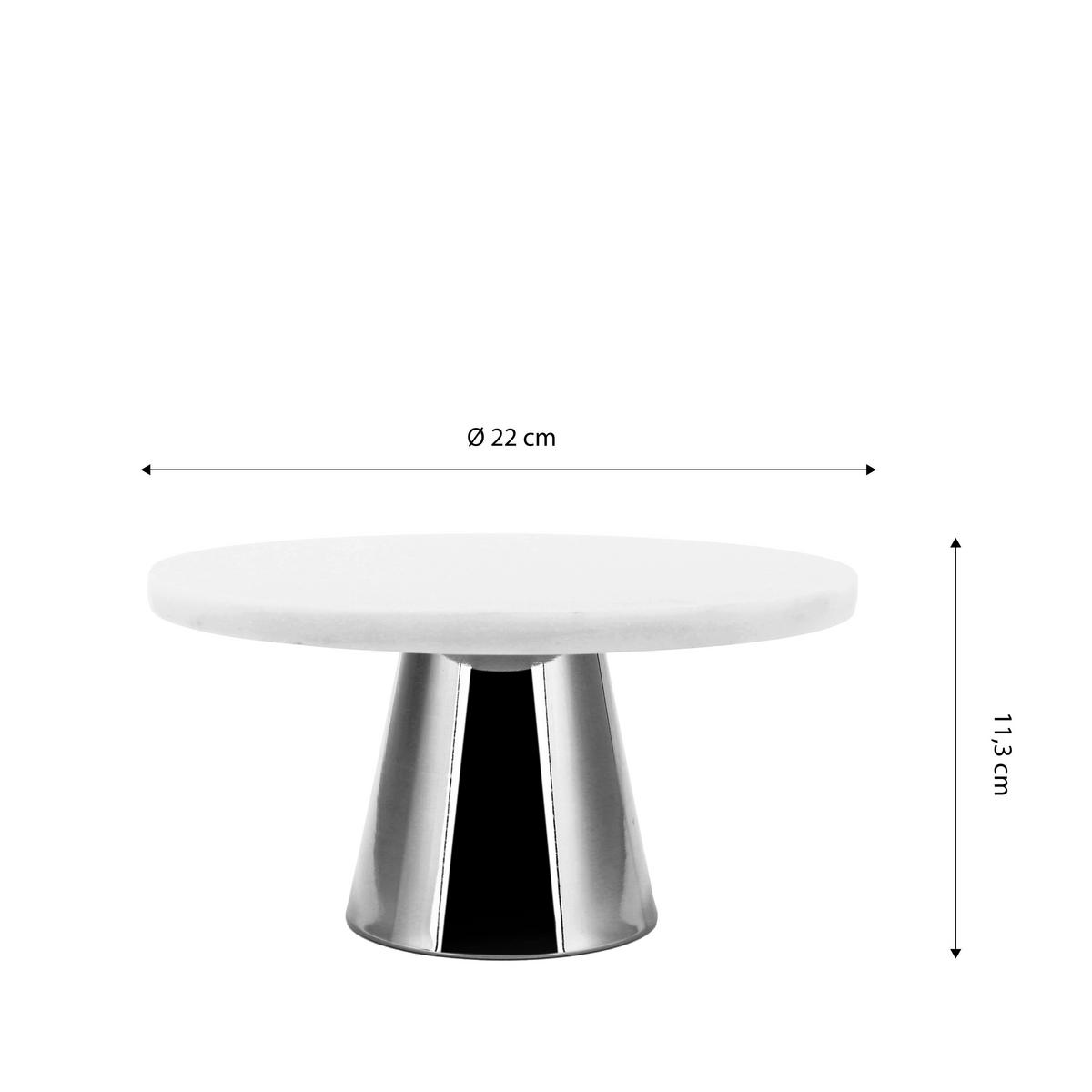Tortatartó Állvány Ew-Tp-2201 - ezüstszínű, Basics, kő/fém (22cm) - Echtwerk