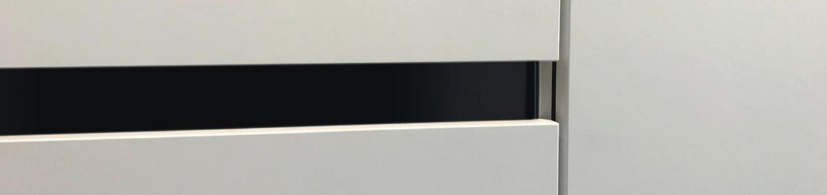 Küchenblock IBC ohne Geräte ca. 280 cm Eiche dunkel - Eiche dunkel/Hellgrau, Design, Holzwerkstoff (280cm) - Impuls