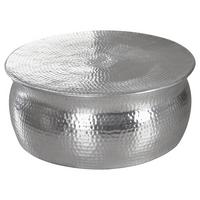 Klubska Miza Karam - srebrne barve, Trendi, kovina (75/75/31cm) - MID.YOU