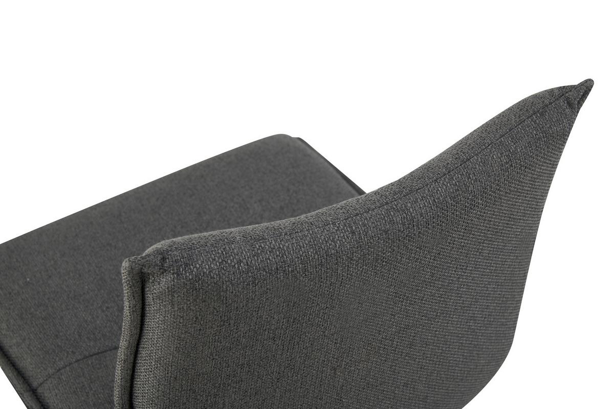 Set Nihajnih Stolov Sonja, Antracit, 2 Kos - črna/antracit, Moderno, kovina/tekstil (46/89/57cm) - MID.YOU