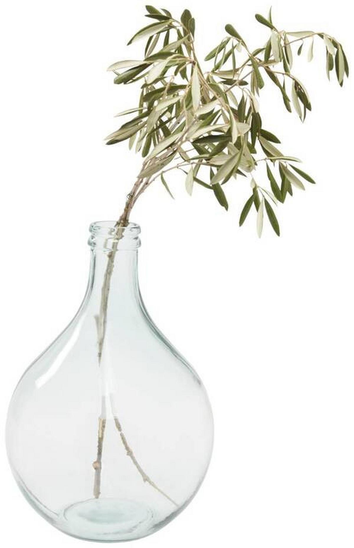 Vase Nalani in Hellblau Ø ca. 29cm - Klar/Hellblau, Basics, Glas (29/43cm) - Premium Living