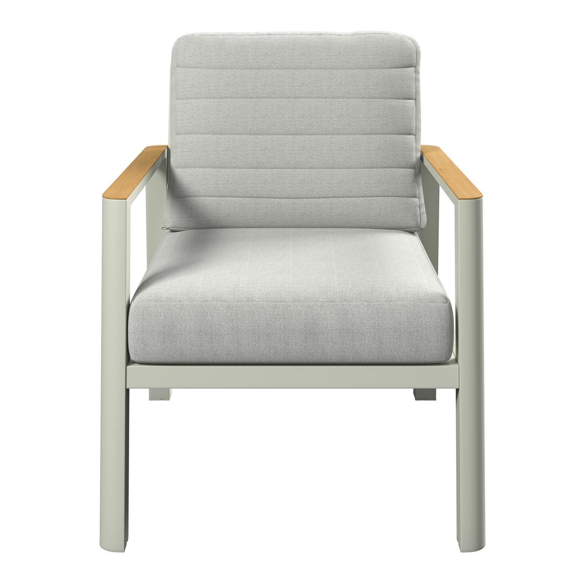 Kerti Garnitúra Garda - világosszürke/natúr színű, Modern, műanyag/textil