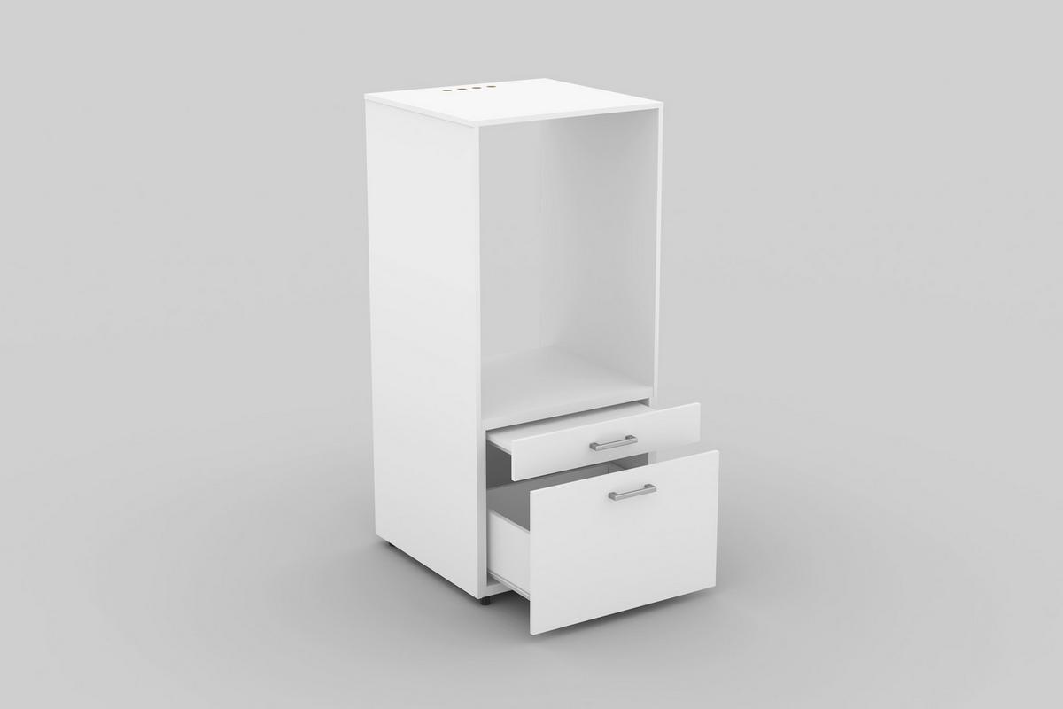 Mosógépszekrény Aza 3097me60 - ezüstszínű/fehér, Konventionell, faalapú anyag (67/144/65cm)