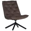 Fotelj Chill, Rjava, Vrtljiv - črna/rjava, Moderno, kovina/tekstil (70/96/80cm) - Mömax