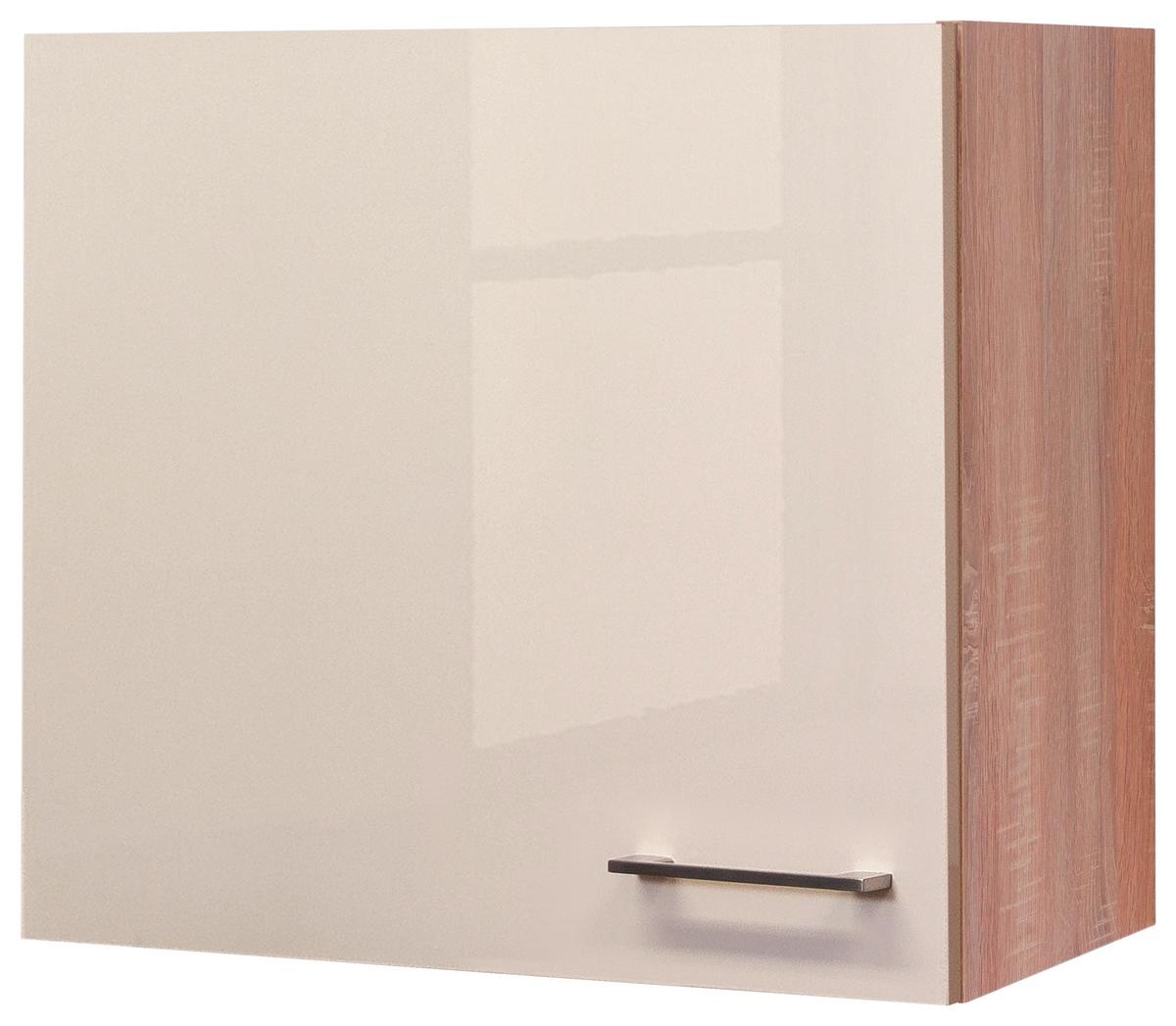 Kuhinjska Zgornja Omarica Nepal, Kašmir, Barva Hrasta - barve nerjavečega jekla/kašmir, Moderno, kovina/leseni material (60/54,8/32cm) - FlexWell