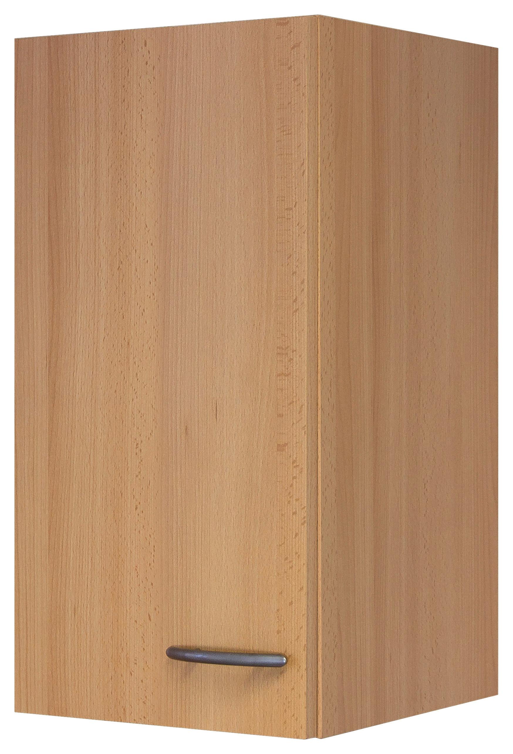 Küchenoberschrank in Buchefarbe 'Nano' - Edelstahlfarben/Buchefarben, MODERN, Holzwerkstoff/Kunststoff (30/54/32cm) - FlexWell