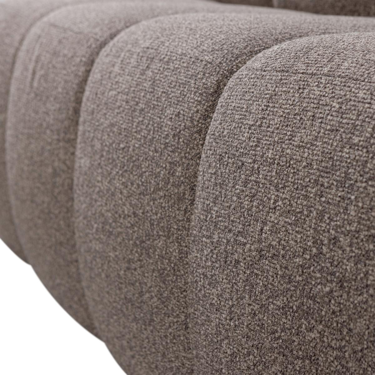 Sitzbank Mojo Braun B: 164cm - Schwarz/Braun, MODERN, Kunststoff/Textil (164/83/73cm) - Livetastic