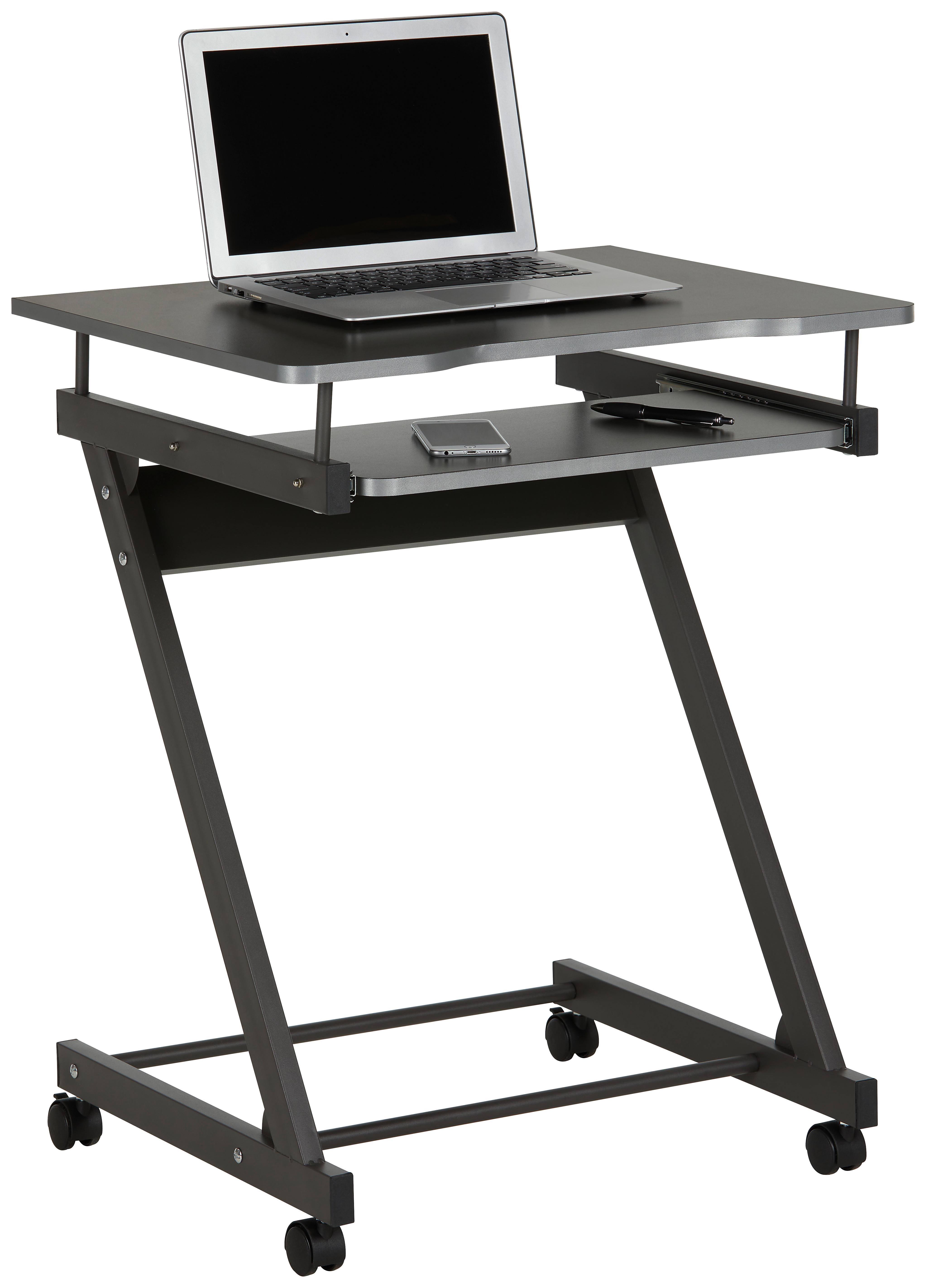 Schreibtisch in Anthrazit - Anthrazit, Modern, Holzwerkstoff/Metall (60/76/49cm) - Mömax