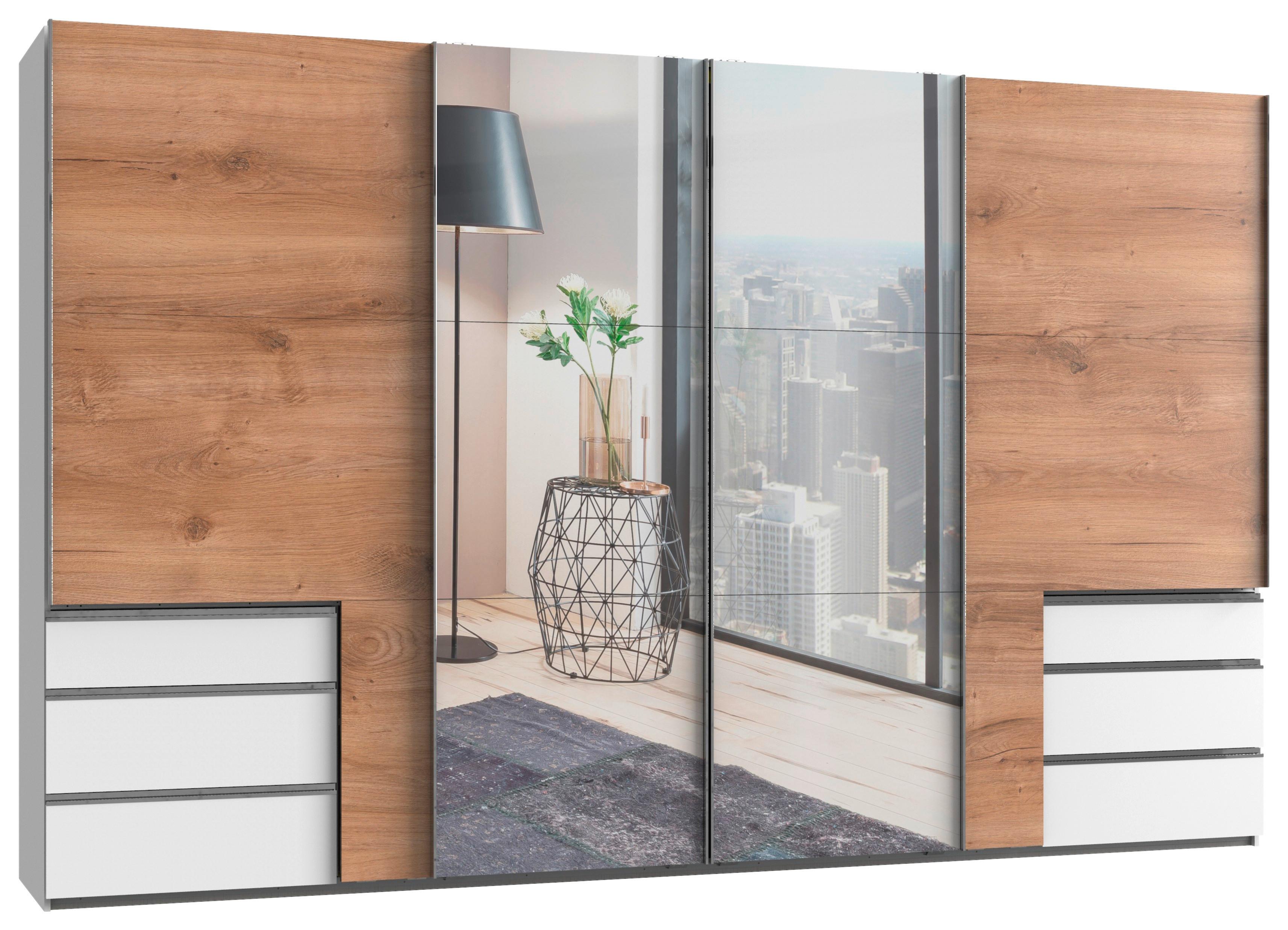 Ormar S Kliznim Vratima Level 36a - bijela/boje hrasta, Moderno, drvni materijal (350/216/65cm) - Modern Living