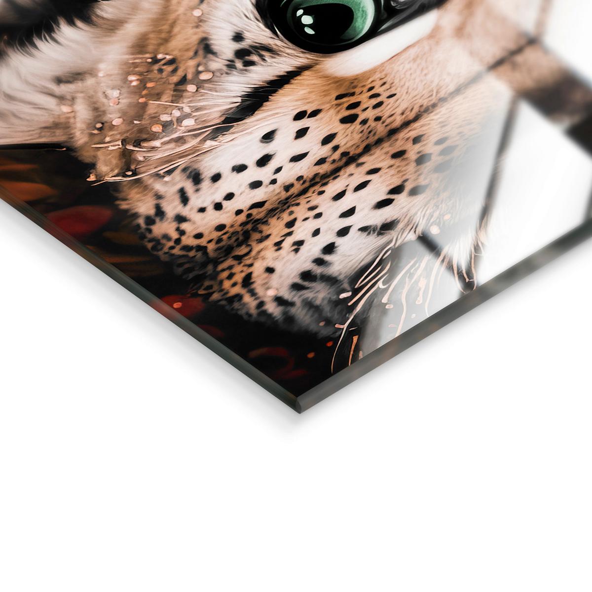 Glasbild Multicolor ca. 120x80cm - Multicolor, Basics, Glas/Papier (120/80cm)