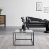 SOFFBORD KUBO -BASED- - svart, Modern, metall/glas (60/60/38cm) - Based