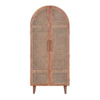 Kleiderschrank aus Mangoholz massiv - Naturfarben, Lifestyle, Holz (90/190/48cm) - Premium Living