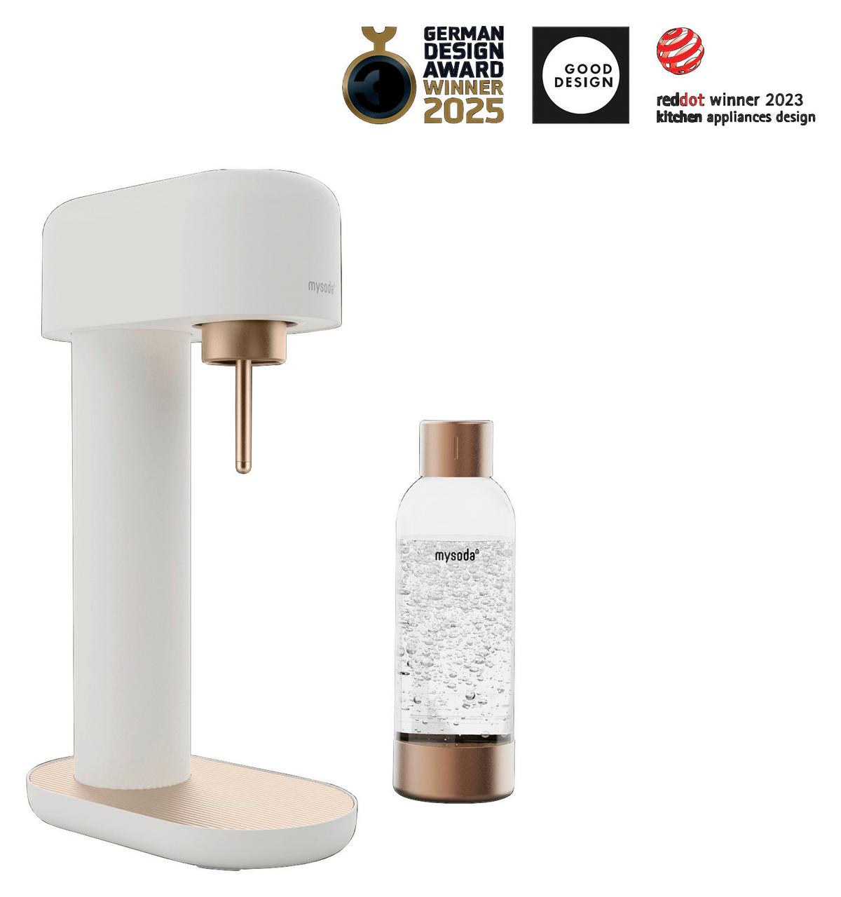 SATURATOR EUR-RB003AL-WCE RUBY 2 - biały/różowe złoto, Basics, metal (24/14/41cm) - mysoda