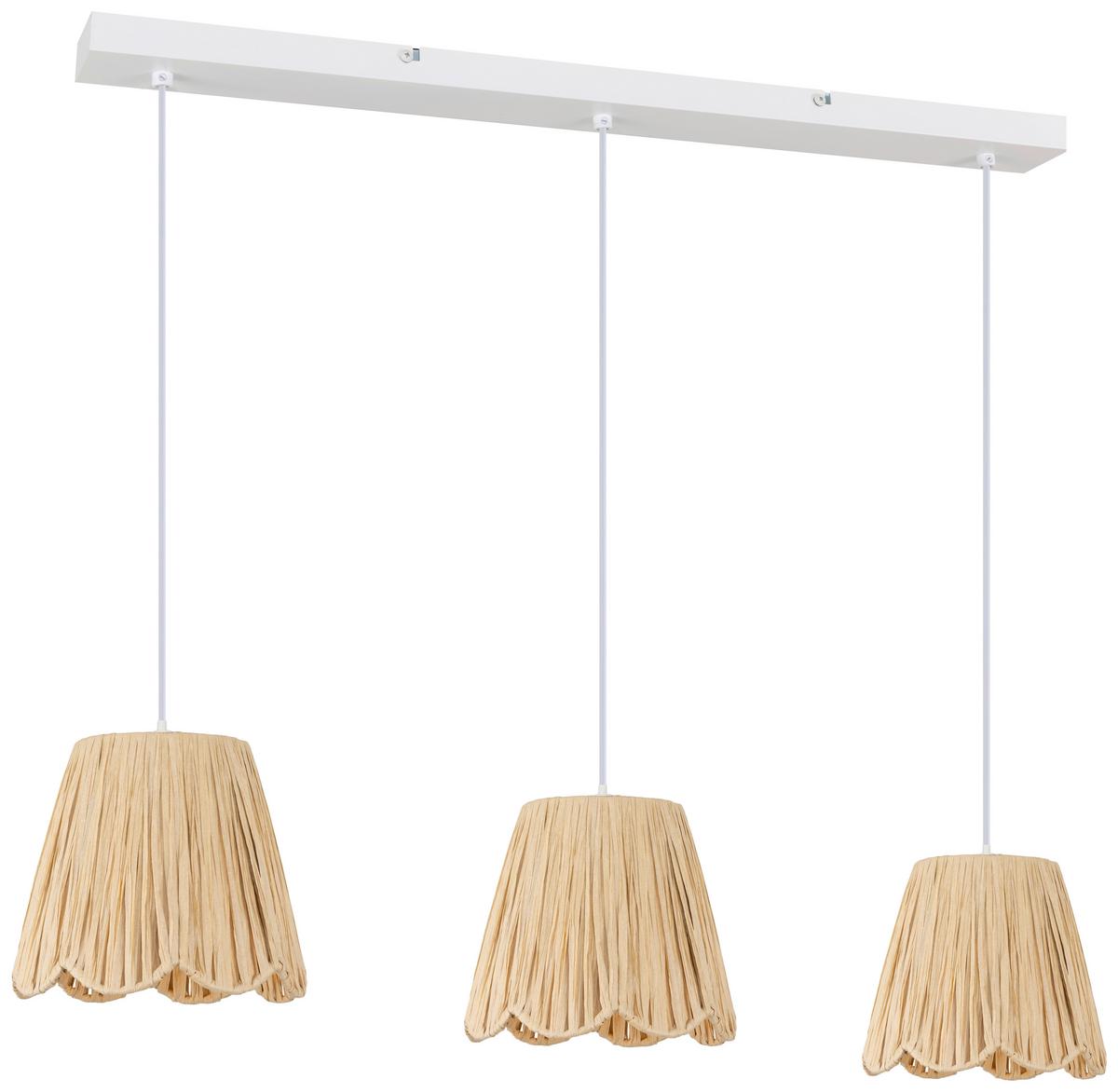 LAMPA WISZĄCA DARLIN - kolor naturalny/biały, Konventionell, metal/papier (80/20/120cm) - Collet's Monde