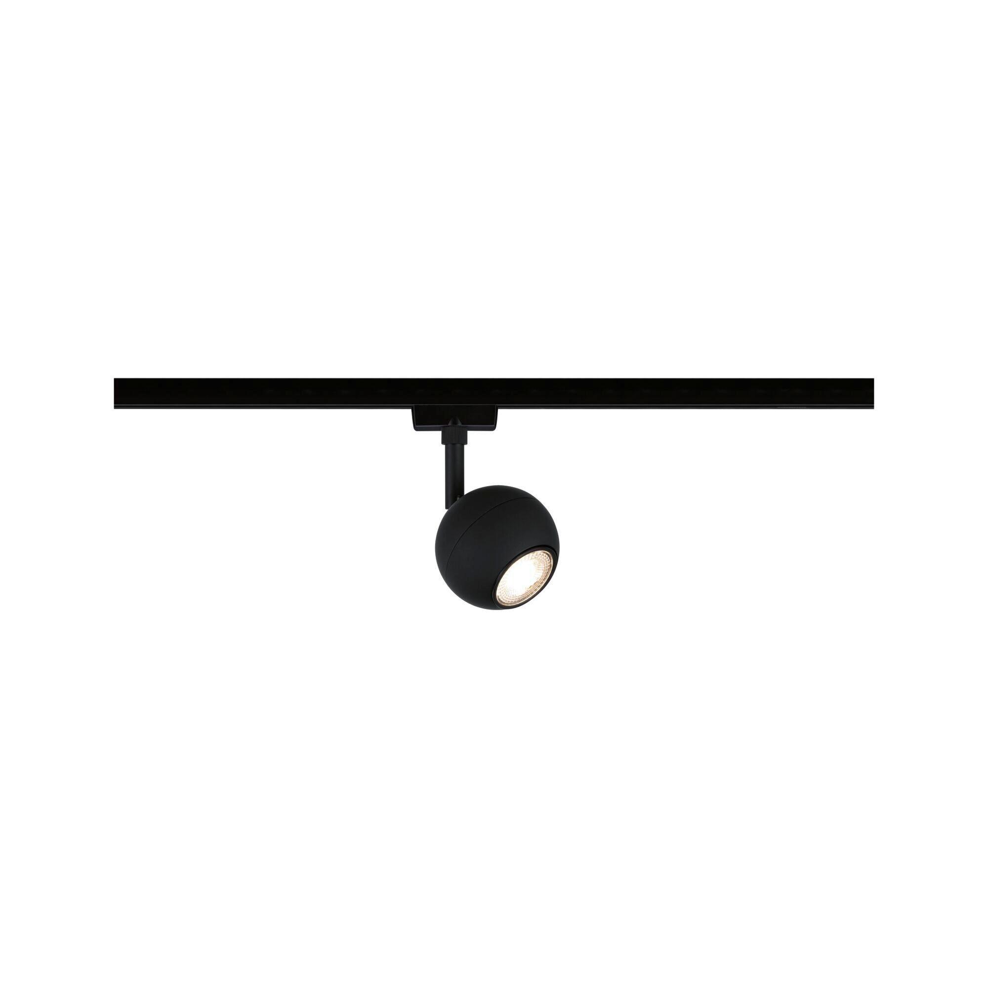 Schienensystem-Strahler Urail Tup Schwarz max. 10 Watt - Schwarz, Design, Metall (8,0/15,9cm) - Paulmann