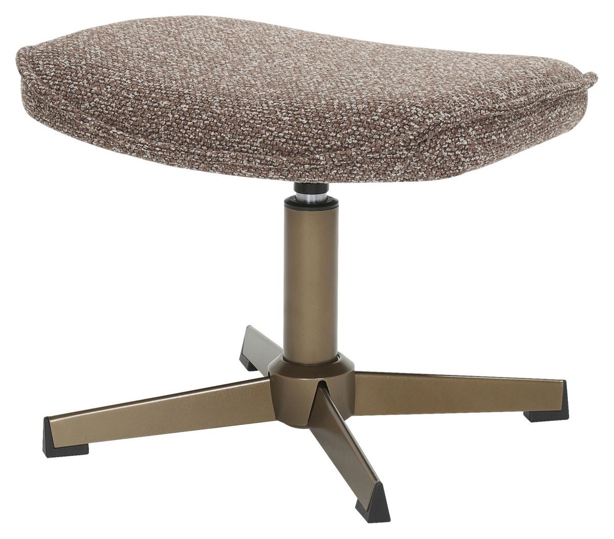 Tabure Alba - brončane boje/smeđa, Moderno, metal/tekstil (46/36/36cm) - Mömax