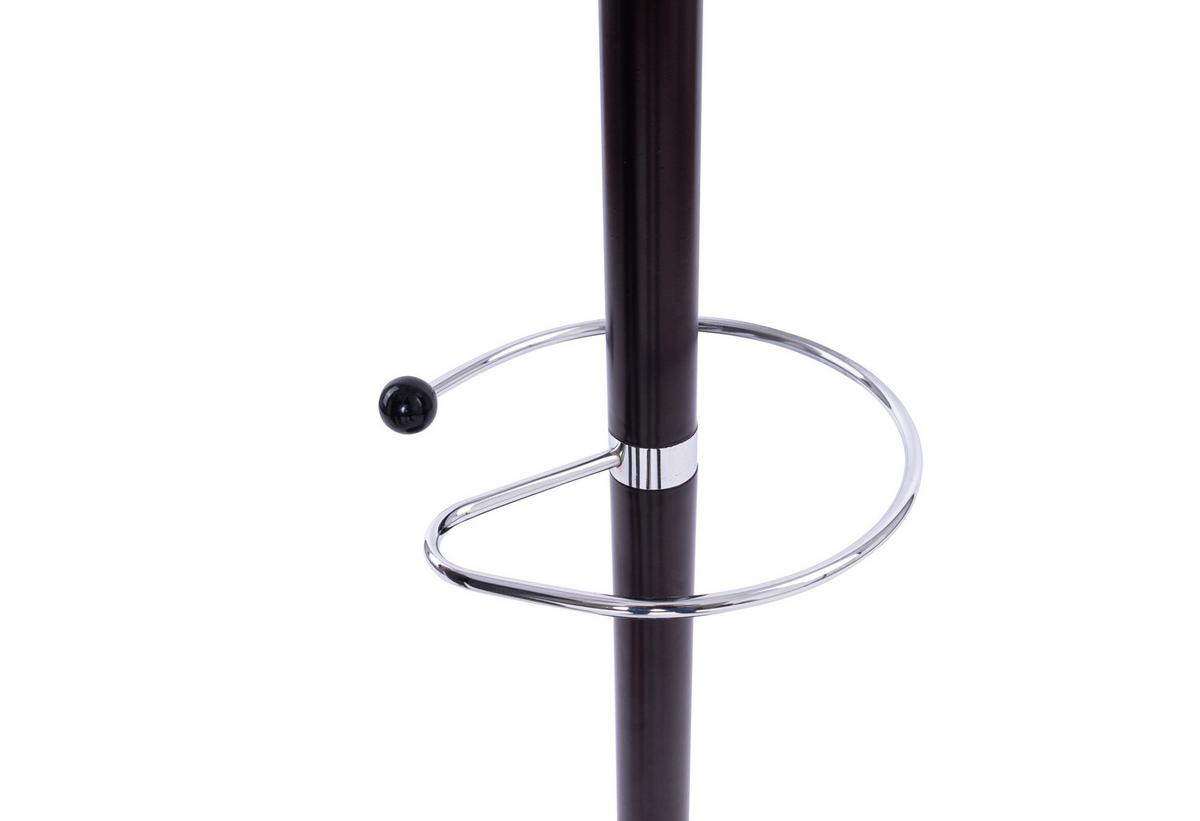 Garderobenständer B992284-7 Alex - Chromfarben/Dunkelbraun, Basics, Stein/Metall (37/182cm) - Globo