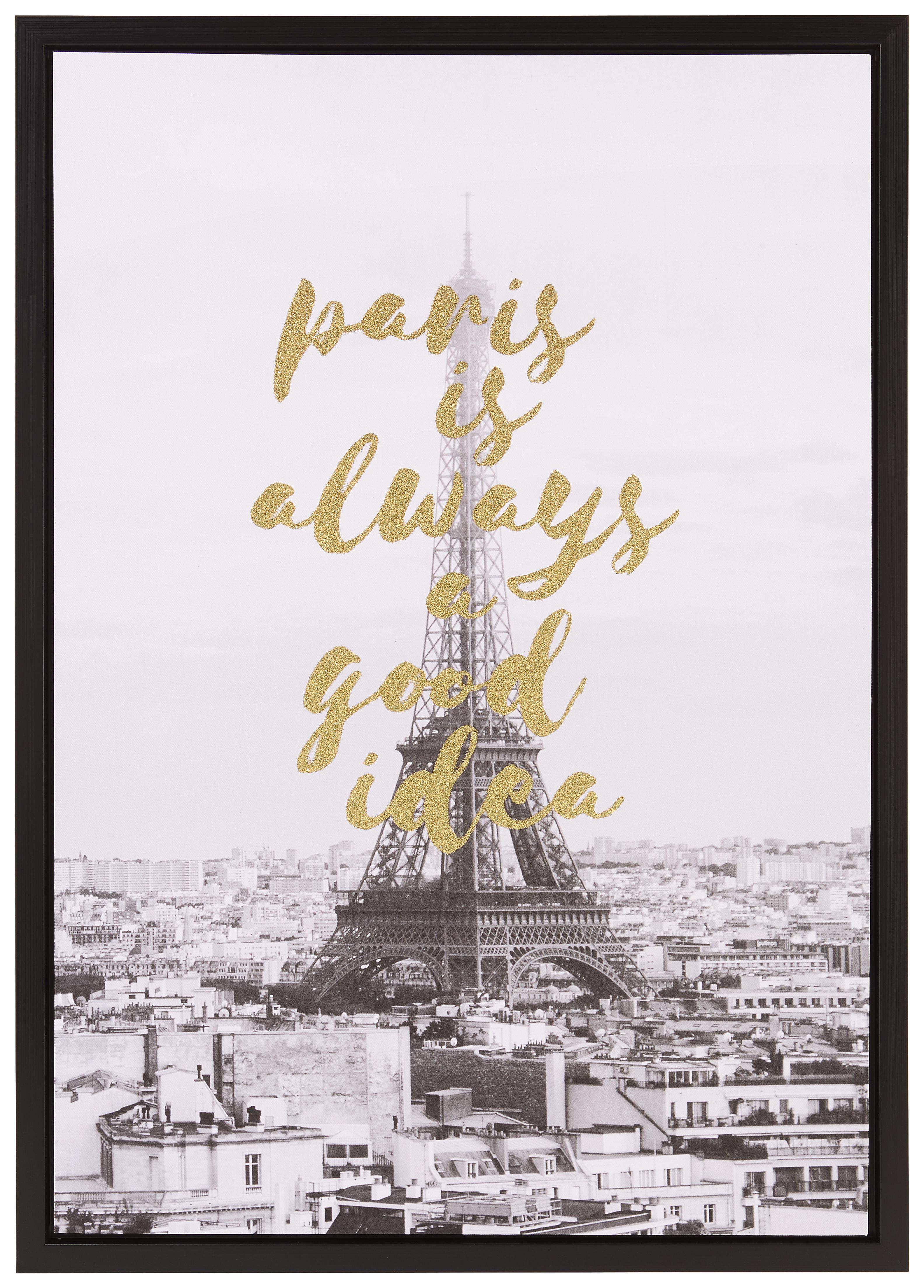 Keilrahmenbild Tiara in Multicolor - Multicolor/Schwarz, Holzwerkstoff/Kunststoff (50/70/2,7cm) - Mömax modern living