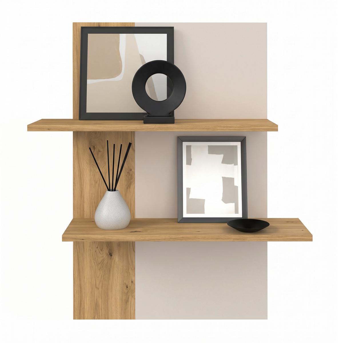 Regal Za Dnevni Boravak Caneva - kašmir/hrast Artisan, Moderno, staklo/drvni materijal (267,5/135/40cm) - Modern Living