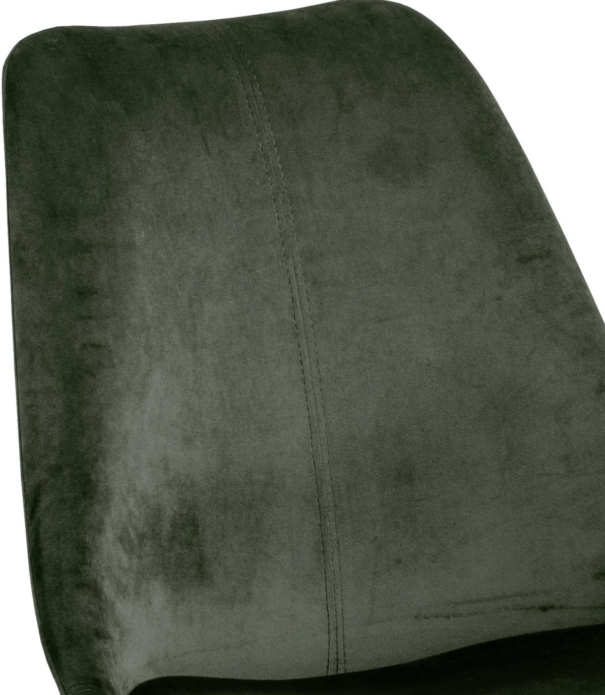 KRZESŁO ERIS - czarny/leśny, Trend, metal/tkanina (48,5/85,5/54cm) - Carryhome