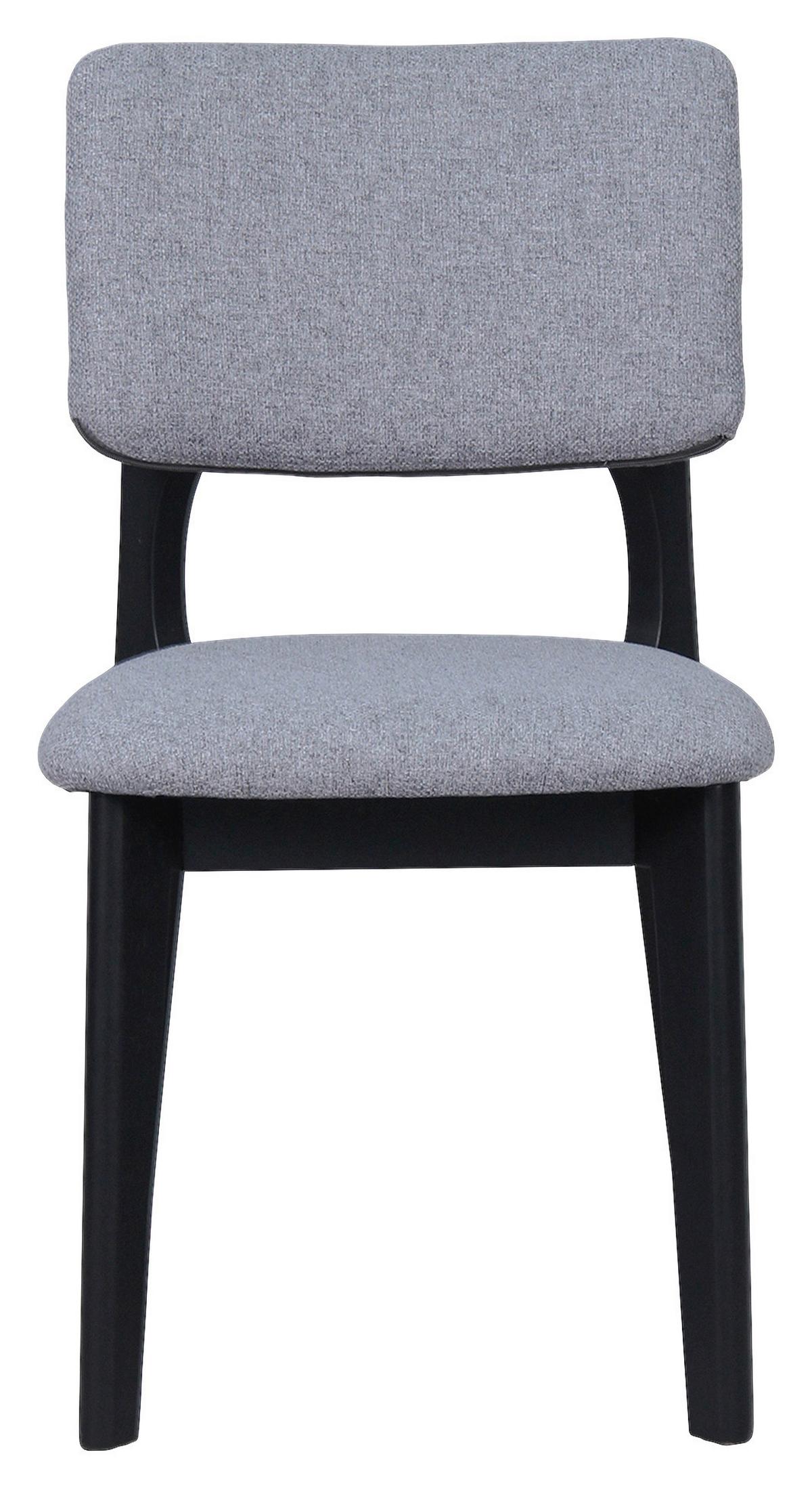STUHL-SET ELSA - Schwarz/Grau, MODERN, Holz/Textil (48/87/54cm) - MID.YOU