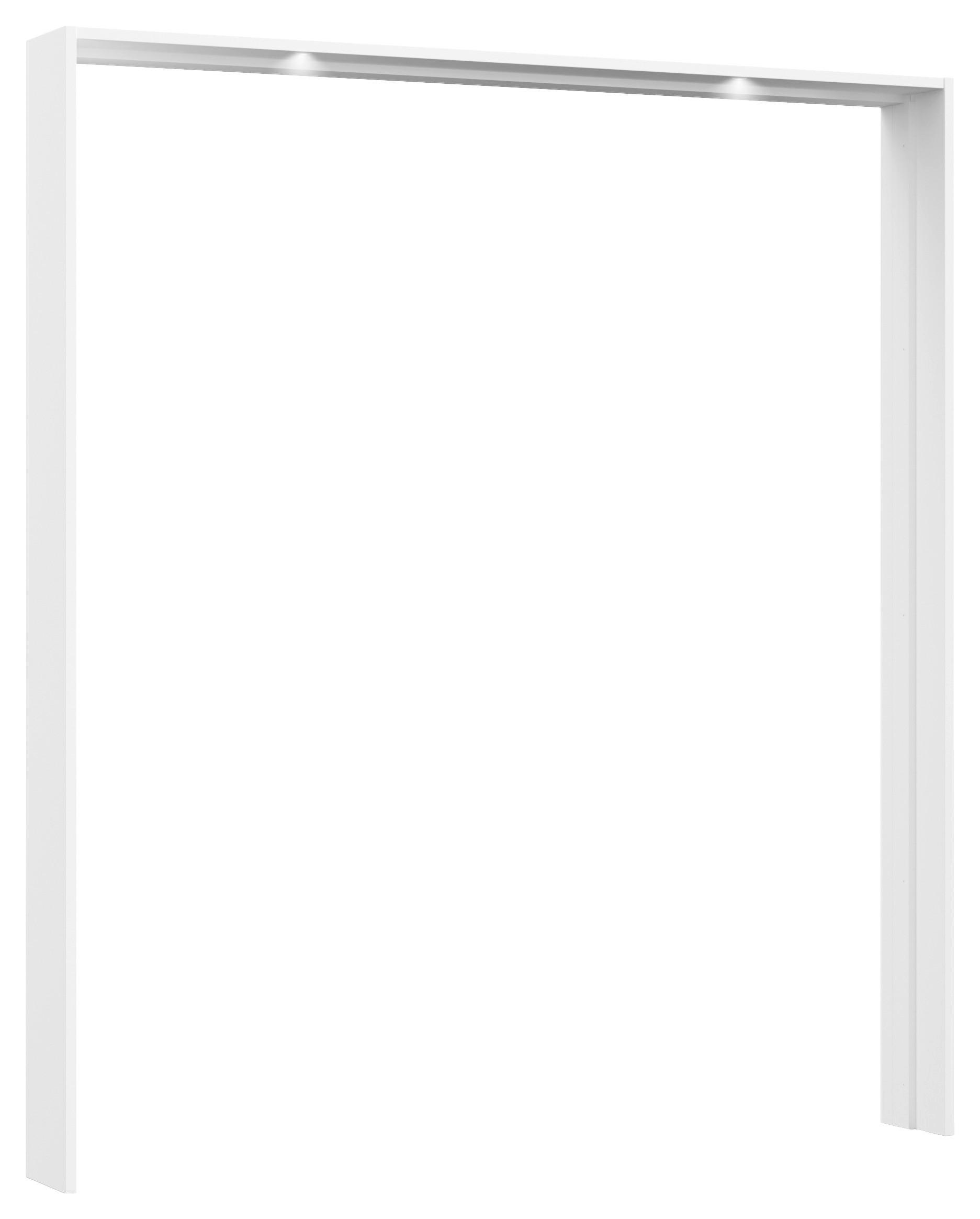 Passerpartout Elara Weiß - Weiß, KONVENTIONELL, Holzwerkstoff (189/214/23cm) - Premium Living