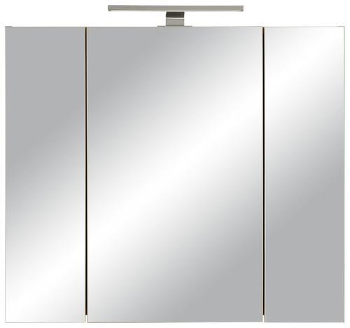 Spiegelschrank in Eichefarben - Eichefarben, MODERN, Glas/Holzwerkstoff (76/71/23cm)