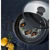 SERVERINGSPANNA BLACK LINE - klar/svart, Klassisk, metall/glas (28/7,5cm) - Gourmesto