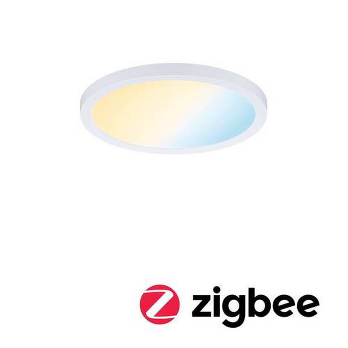 LED-Paneel Areo in Weiß max. 13 Watt - Weiß, Design, Kunststoff (17,5cm) - Paulmann