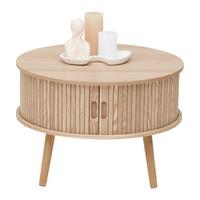 Klubska Miza Skandi, Naravne Barve - naravne barve, Moderno, leseni material/les (60/40cm) - Premium Living