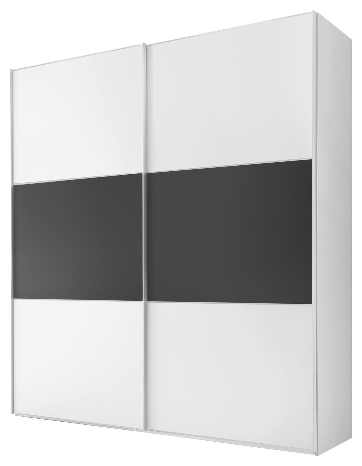 Ormar S Kliznim Vratima Includo - bijela/antracit, Design (225/222/68cm) - Premium Living