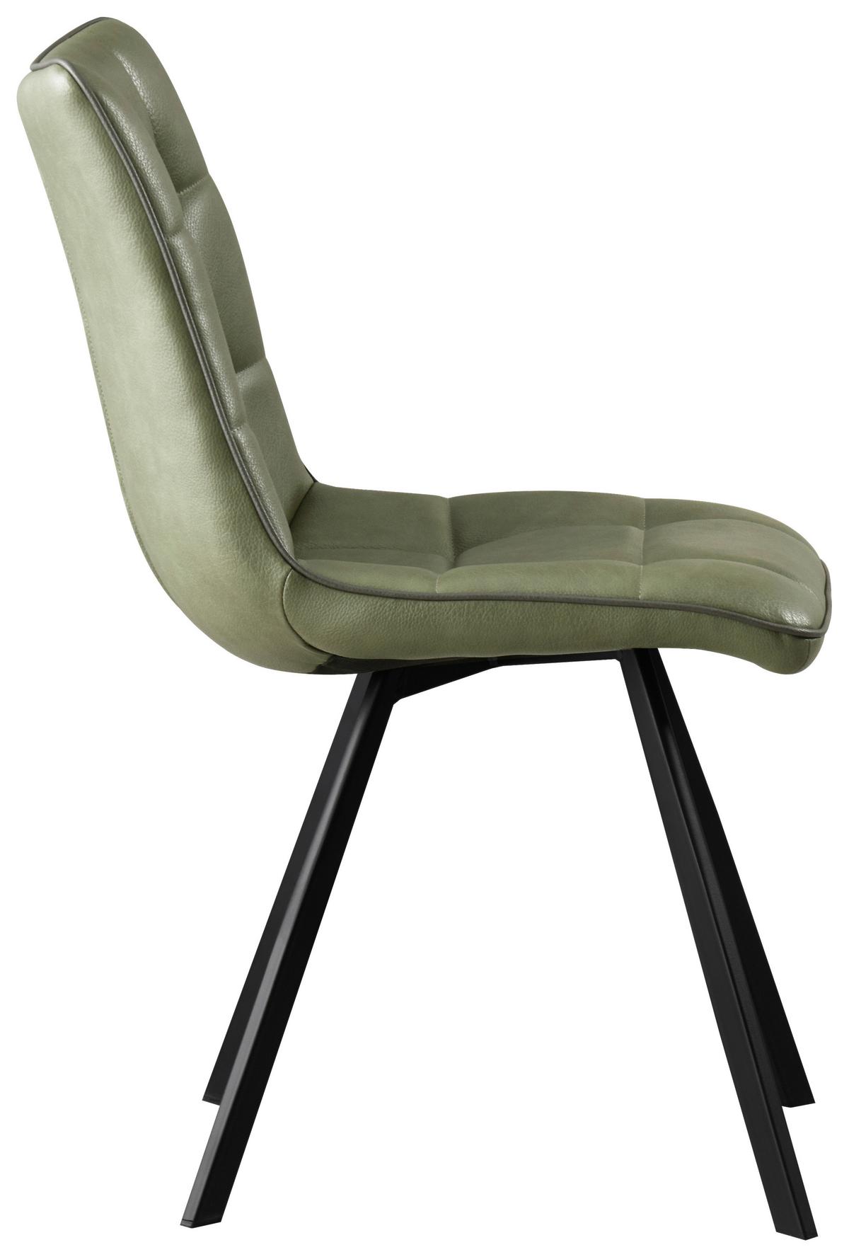 Stolica Bond - zelena/crna, Basics, drvo/metal (47/86/61cm) - Mömax