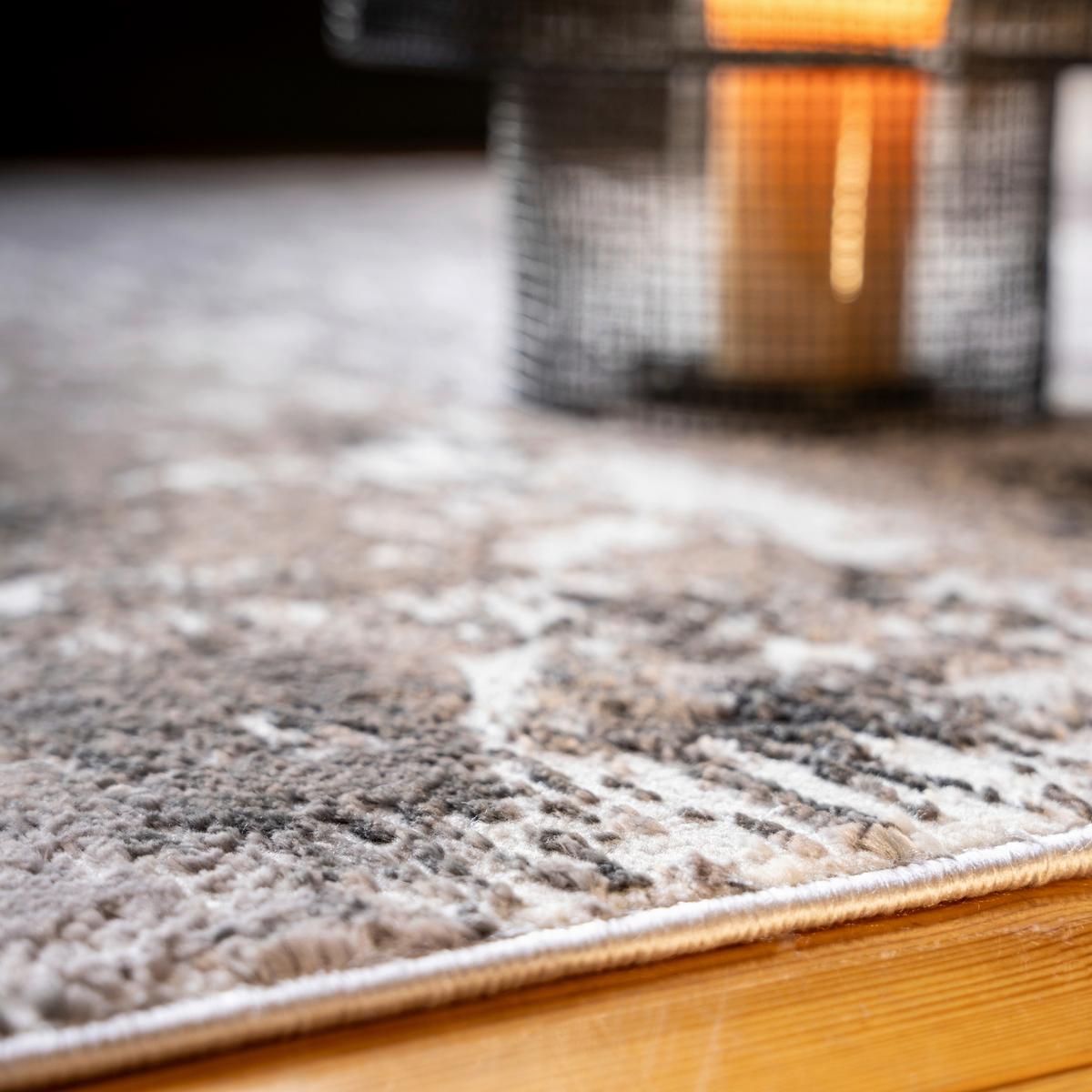 FLACHWEBETEPPICH MY NEVADA 340 - Taupe, Design, Textil (120/170cm)