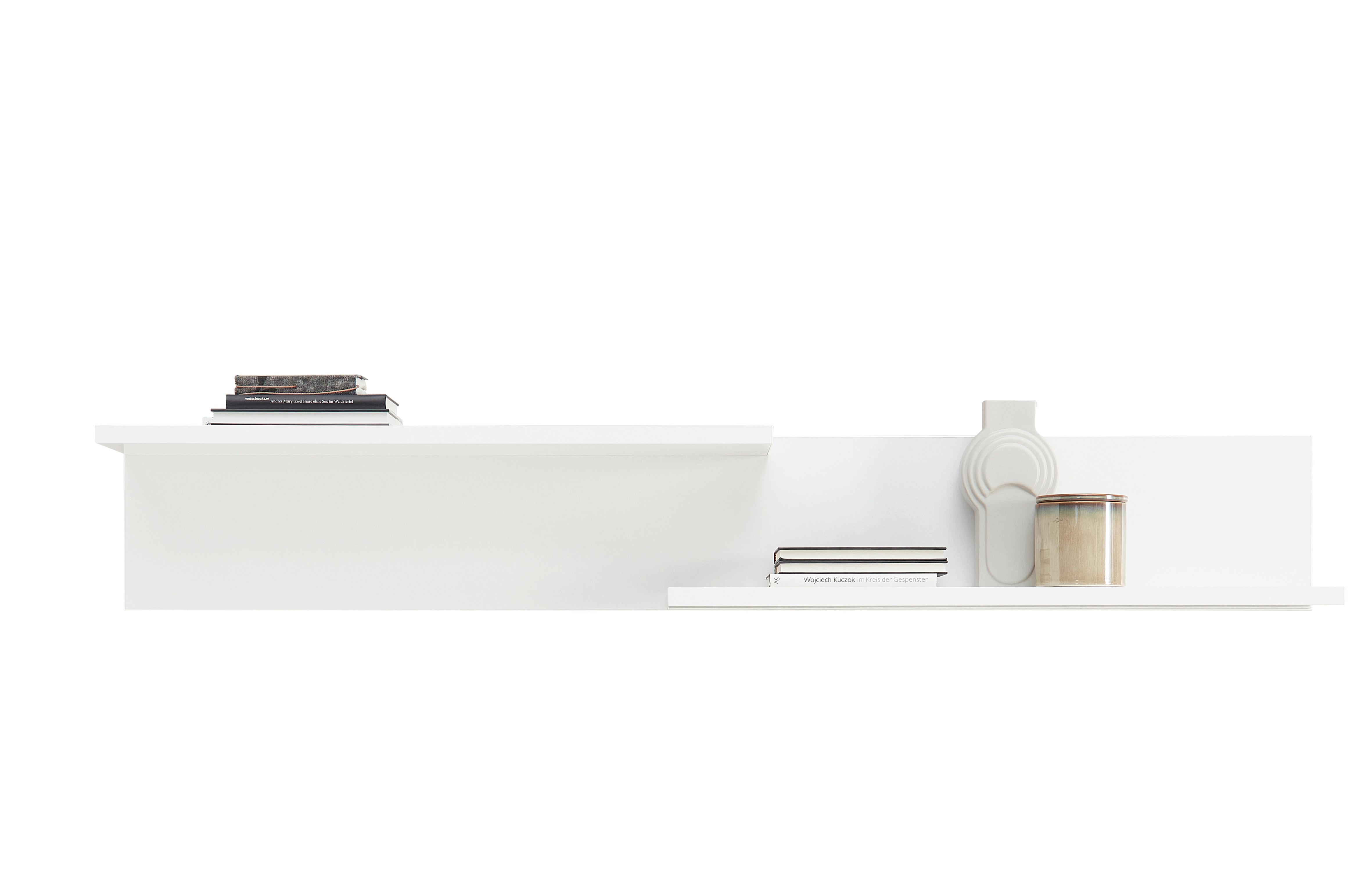 Falipolc Arizona - Fehér, modern, Faalapú anyag (150/22/20cm) - Modern Living