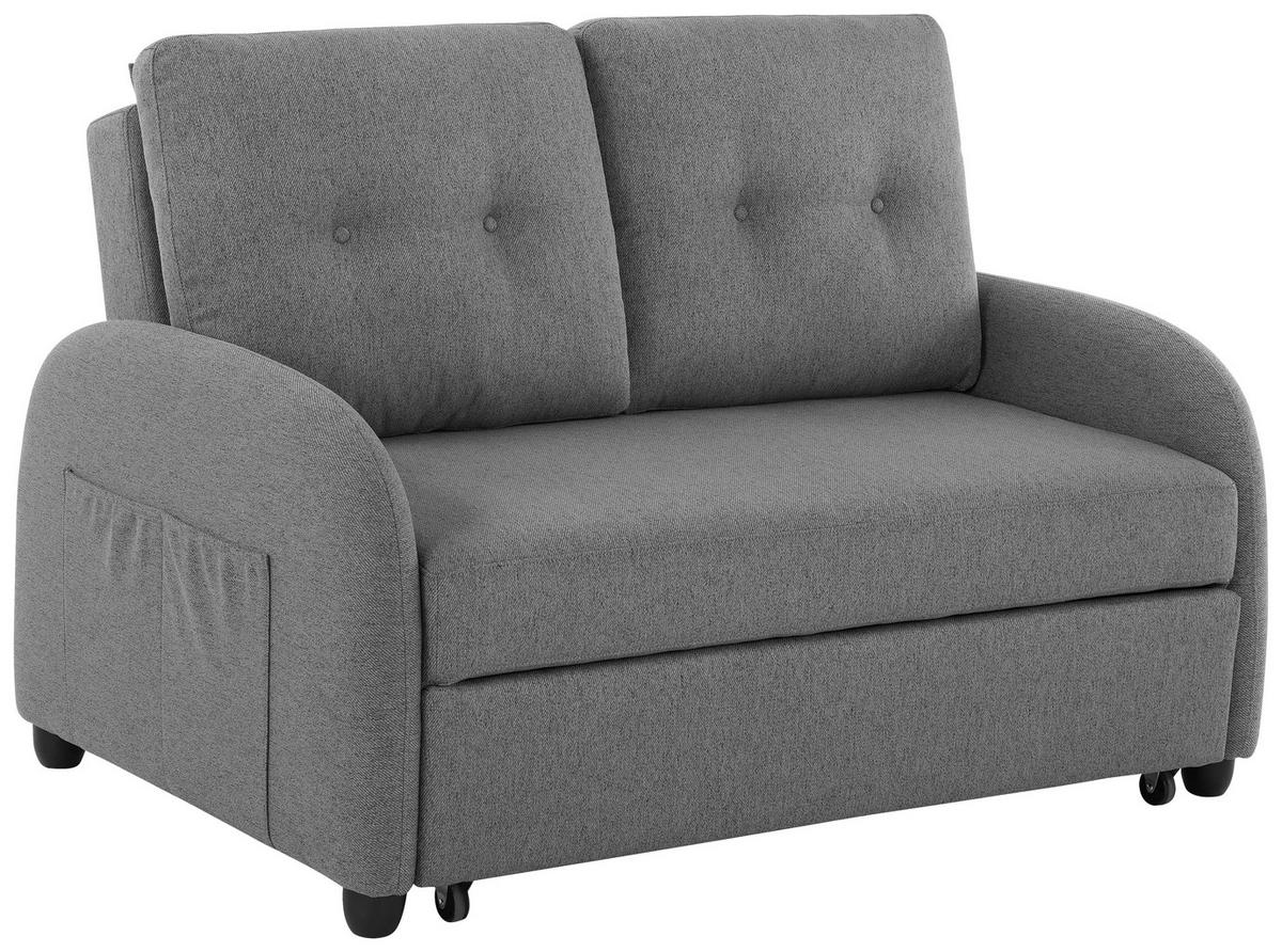 Zofa S Posteljno Funkcijo Cosmo, Siva - temno siva/črna, Design, umetna masa/tekstil (140/94/95cm) - Livetastic