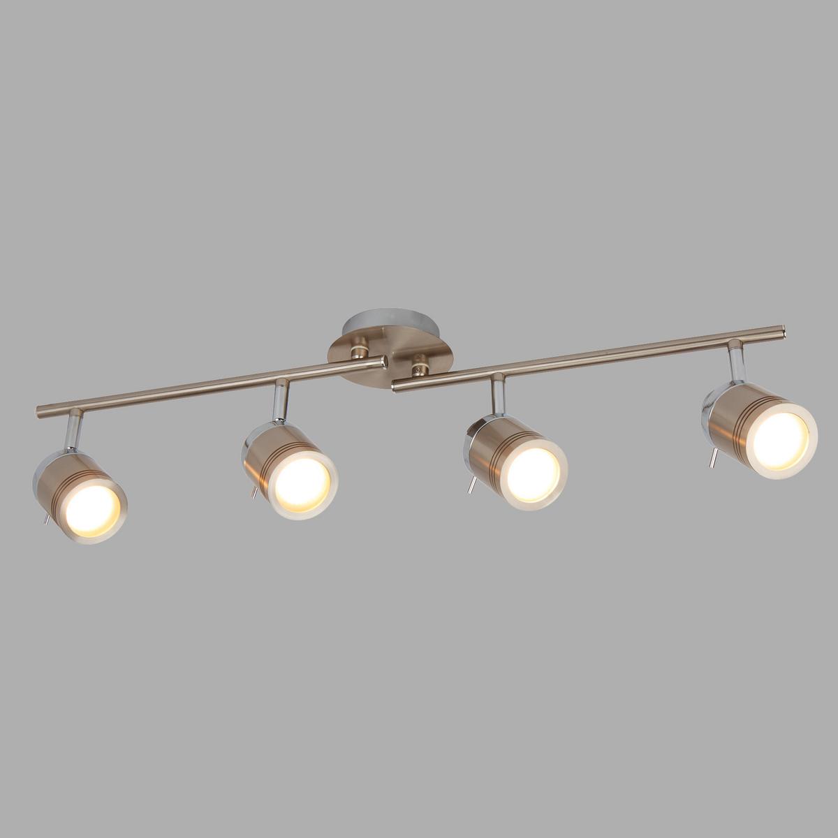 Mennyezeti Lámpa 4lt 6604ss - Design, műanyag/üveg (79/19.5/13cm)